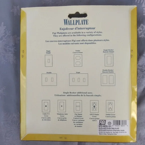 Light Switch Wallplate Woodlands - Picture 2 of 5